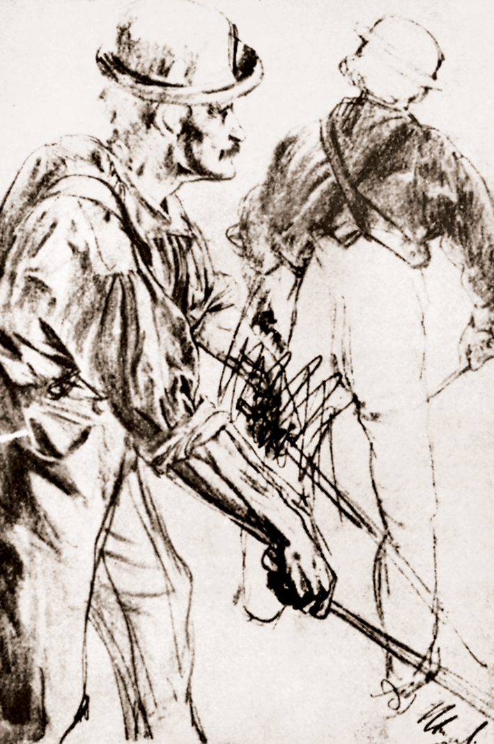  Adolpyh Von Menzel —— 《轧钢工厂》习作 (7)